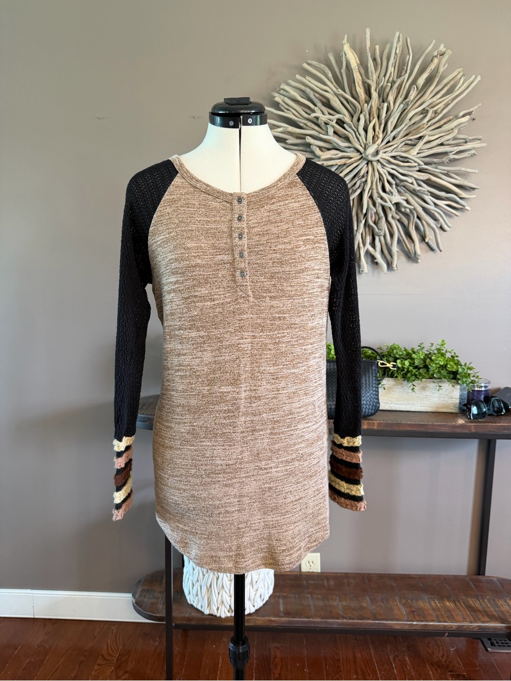 Long sleeve top boho look